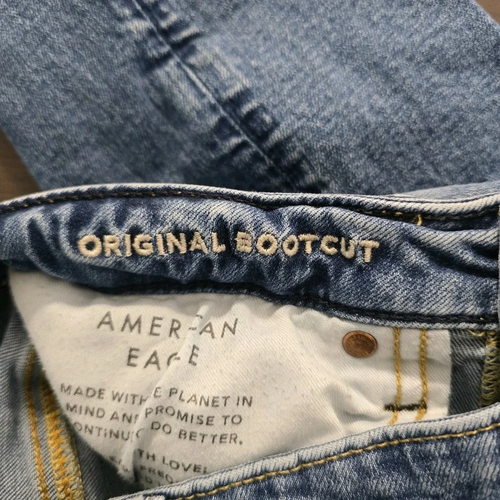 American‎ Eagle Mens Airflex+ Original Bootcut Jeans Blue 29x30 Medium Wash